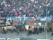 striscione Stregati Benevento in Benevento-Rimini