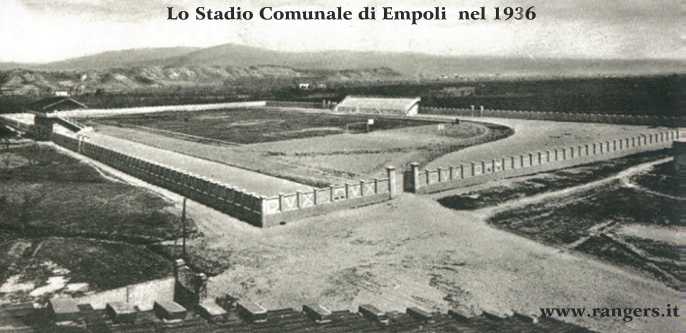 1935: Lo stadio Comunale di Empoli che era situato nella zona di Via Masini