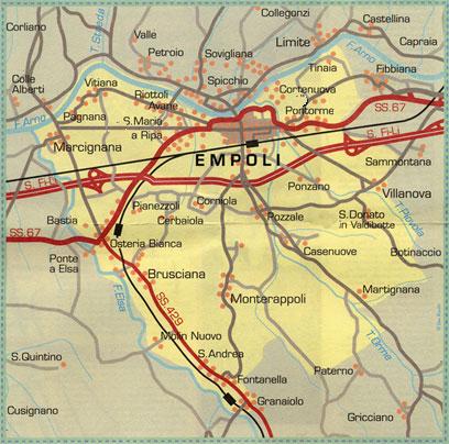 Il territorio di Empoli e le sue frazioni