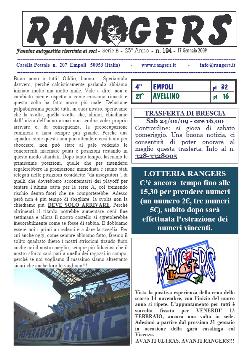 Leggi On Line la fanzine Rangers n. 194 contro l'Avellino