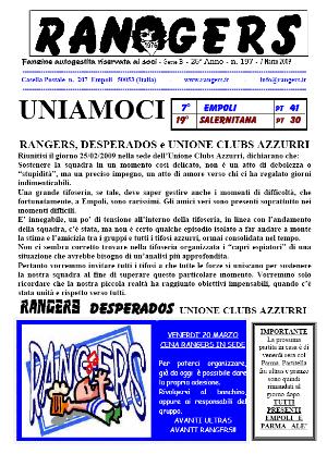 Leggi On Line la fanzine Rangers contro la Salernitana