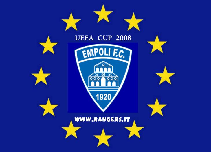 EMPOLI IN COPPA UEFA 2008: la prima immagine inserita come entrata sul sito Rangers immediatamente dopo la partita contro la Reggina